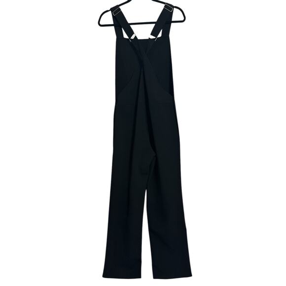 The Row Margaret Overalls size XS Black Stretch Wool Silver Hardware - Picture 15 of 15